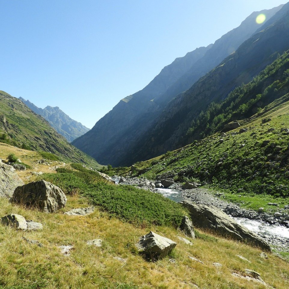 Paysage de la vallée de Vallouise-Pelvoux