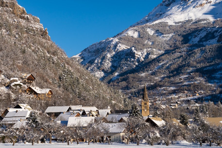 Hiver dans la vallée de vallouise
